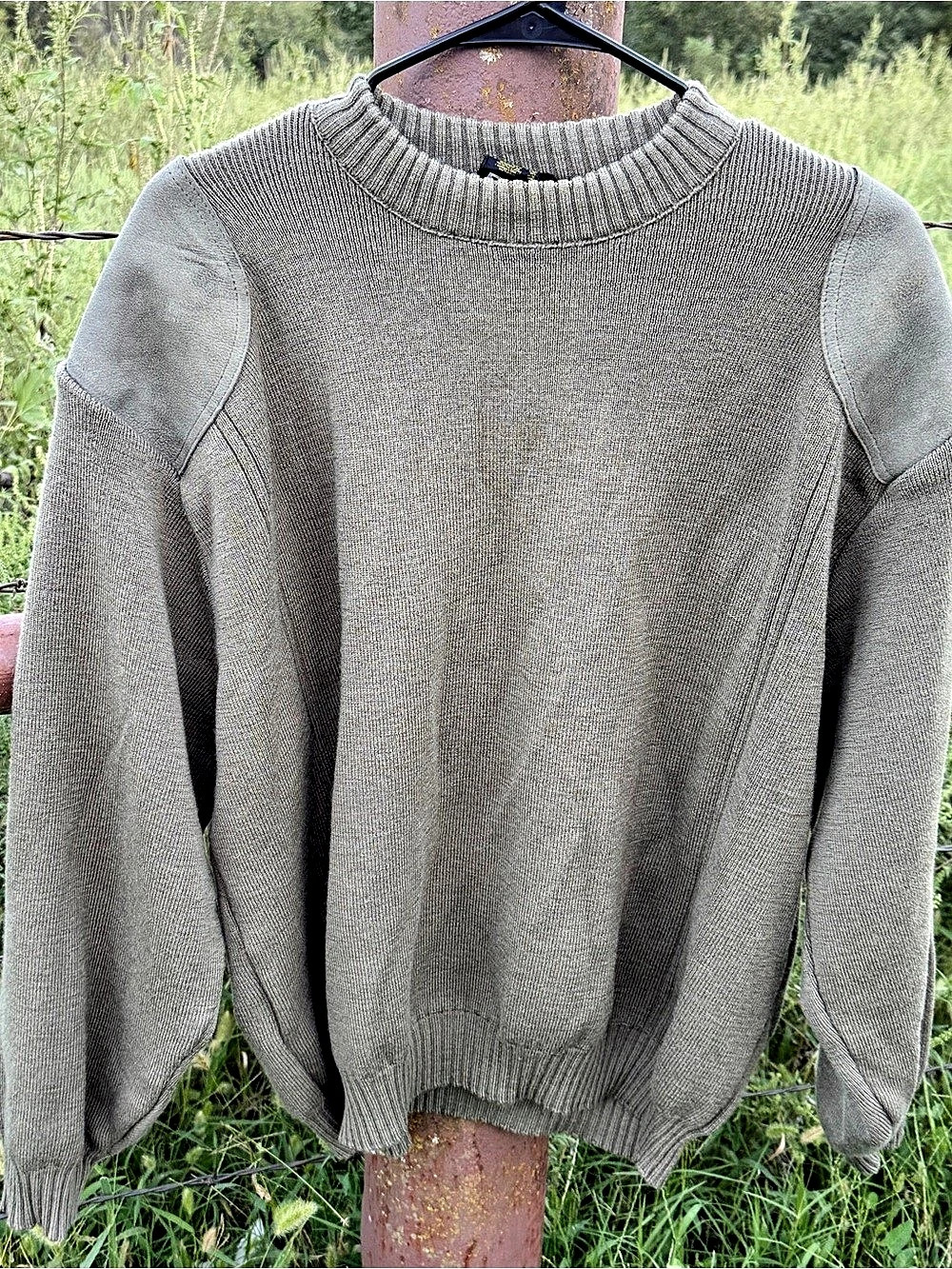 Vintage Barbour 3 Royal Warrants Wool Commando Sweater Made in England